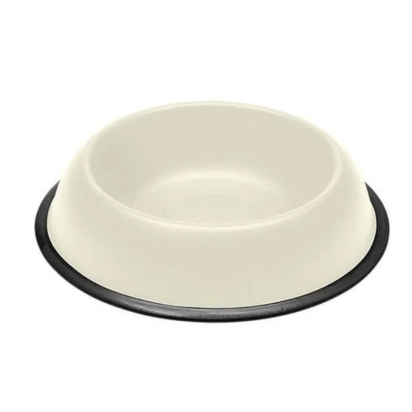 Ferplast Mıra Kc 80 Kaymaz Tabanlı Plastik Köpek Mama ve Su Kabı Beyaz 2500 Ml - 1