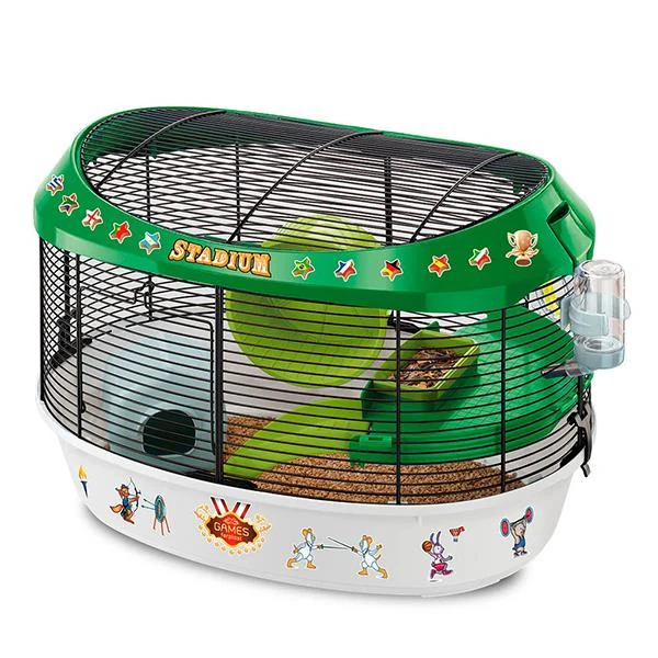 Ferplast Stadium Hamster Kafesi Siyah 49x34x33Cm - Ferplast