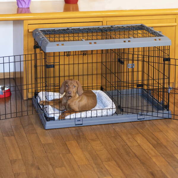 Ferplast Superior Crate 90 Katlanır Tel Köpek Kafesi 92 cm - 1