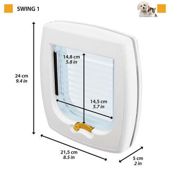 Ferplast Swing 1 Otomatik Kedi ve Köpek Kapısı Kahverengi - 2