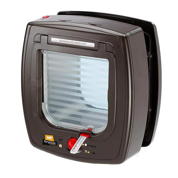 Ferplast Swing Microchip Çipli Kedi ve Köpek Kapısı Kahverengi - Ferplast