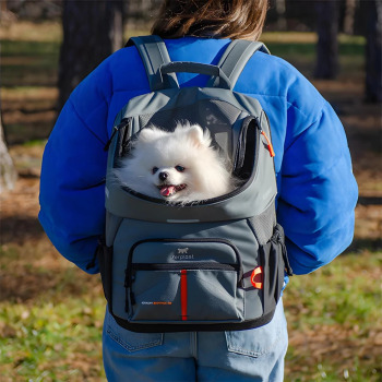 Ferplast Voyager 400 Evcil Hayvan Taşıma Çantası Gri 33x23x41cm - 3