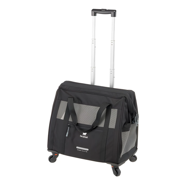 Ferplast Voyager 450 Tekerlekli Evcil Hayvan Taşıma Çantası Siyah 46x26x48cm - Ferplast