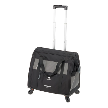 Ferplast Voyager 450 Tekerlekli Evcil Hayvan Taşıma Çantası Siyah 46x26x48cm - 1