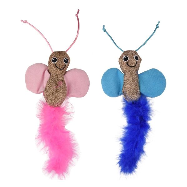 Flamingo Afra Tüylü Çıngıraklı Sesli Kelebek Oyuncak - Flamingo 