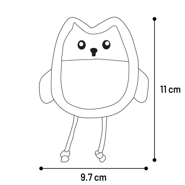 Flamingo Kagra Canipli Mini Peluş Fare-Baykuş Oyuncak - 2