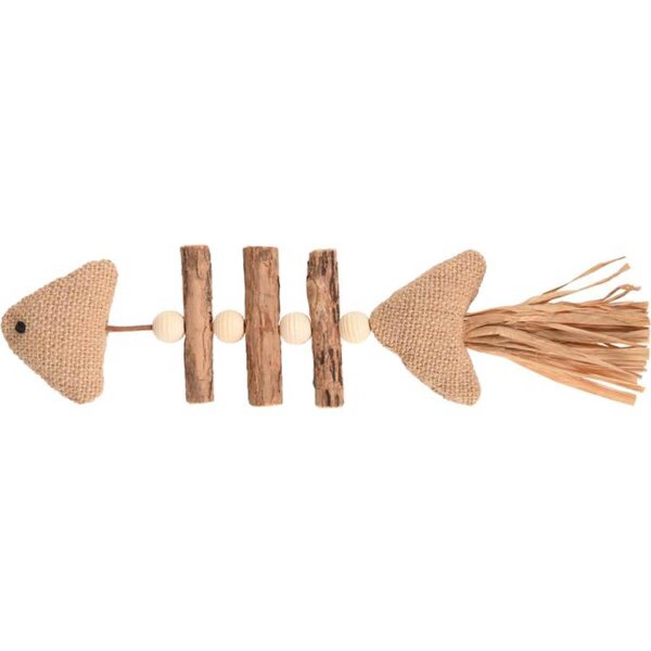 Flamingo Topsy Ahşap Ve Hasır Parçalı Balık Şeklinde Oyuncak - 1