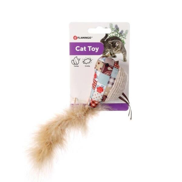 Flamingo Vınta Catnipli Tüylü Hışırtılı Kuş Oyuncak - Flamingo 