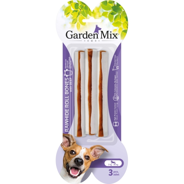 Garden Mix Dana Etli Çubuk Kemik Köpek Ödülü 90gr (3'lü) - Gardenmix
