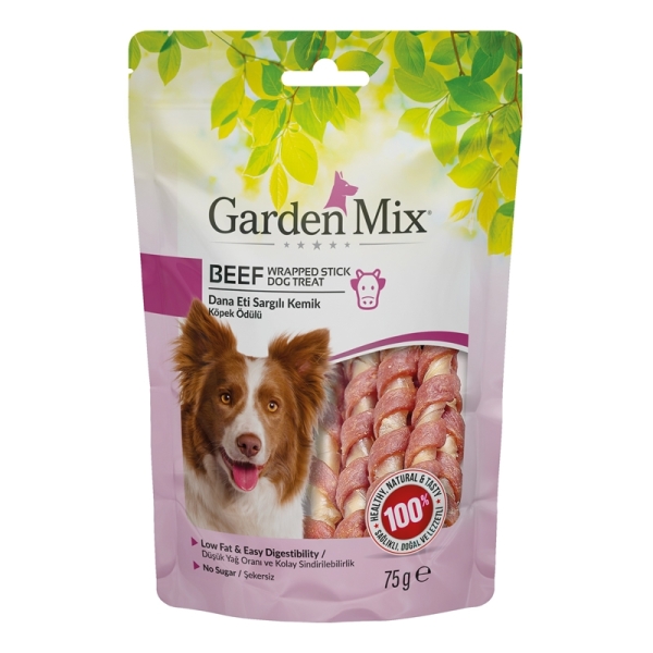 Garden Mıx Dana Etli Kemik Köpek Ödülü 75 Gr - Gardenmix