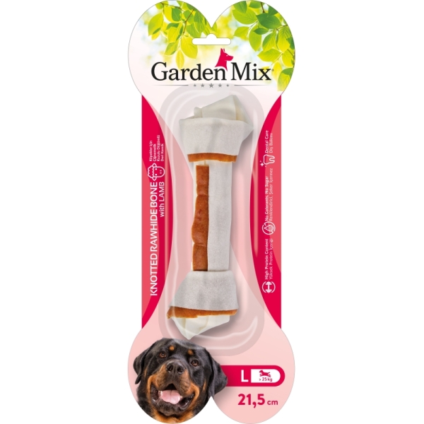 Garden Mix Kuzulu Düğümlü Kemik Köpek Ödülü 24,5cm [L] - Gardenmix