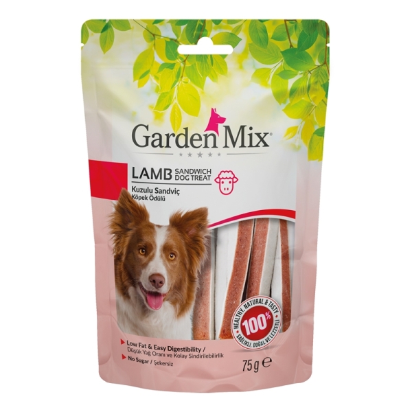 Garden Mix Kuzulu Sandviç Köpek Ödülü 75 Gr - Gardenmix