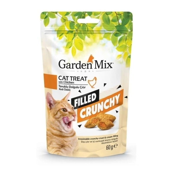 Garden Mix Tavuklu İçi Dolgu Kedi Ödül Maması 60 Gr - Gardenmix