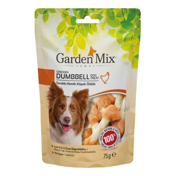 Garden Mix Tavuklu Kemik Köpek Ödülü 75 Gr - Gardenmix