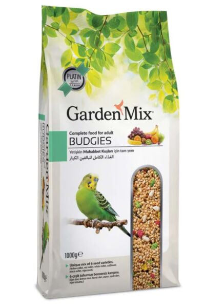 Gardenmix Platin Meyveli Muhabbet Kuş Yemi 1 Kg - Gardenmix