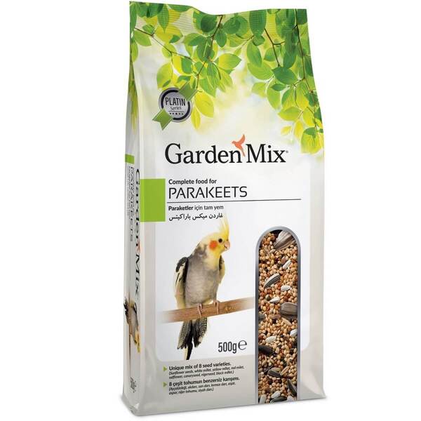 Gardenmix Platin Paraket Papağan Yemi 500 Gr - Gardenmix
