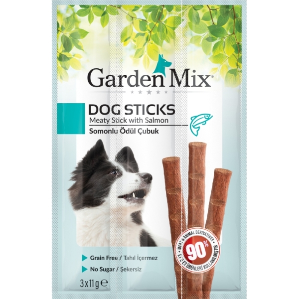Gardenmix Somonlu Köpek Stick Ödül 3*11g - Gardenmix