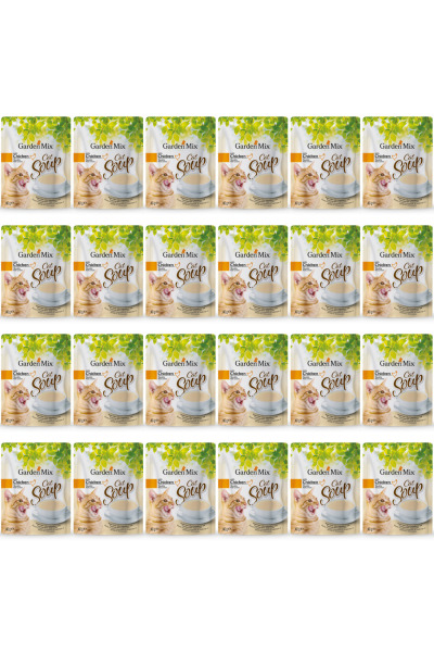 Gardenmix Tavuklu Kedi Çorbası 40gr x 24 Adet - Gardenmix