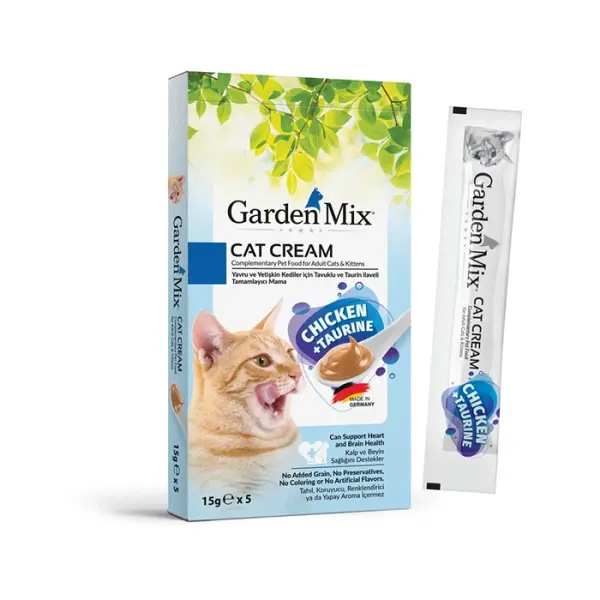Gardenmix Tavuklu Taurin Krema Kedi Ödül Maması 15 Gr 5 Li - 1