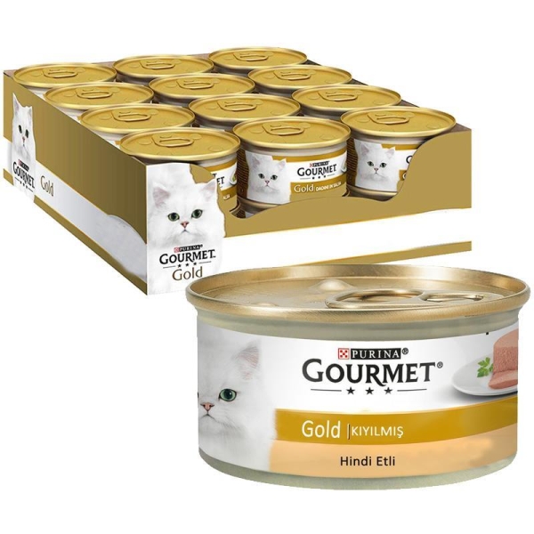 Gourmet Gold Kıyılmış Hindili Kedi Yaş Maması 85 Gr 24 Lü - 2