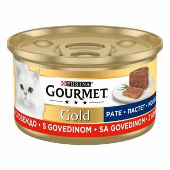 Gourmet Gold Kıyılmış Sığır Etli Kedi Yaş Maması 85 Gr 24 Lü - 1