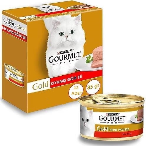 Gourmet Gold Kıyılmış Sığır Etli Kedi Yaş Maması 85 Gr 24 Lü - 2