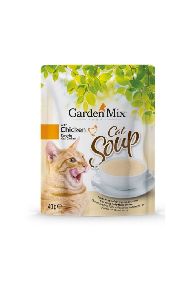 Gardenmix Tavuklu Kedi Çorbası 40gr x 24 Adet