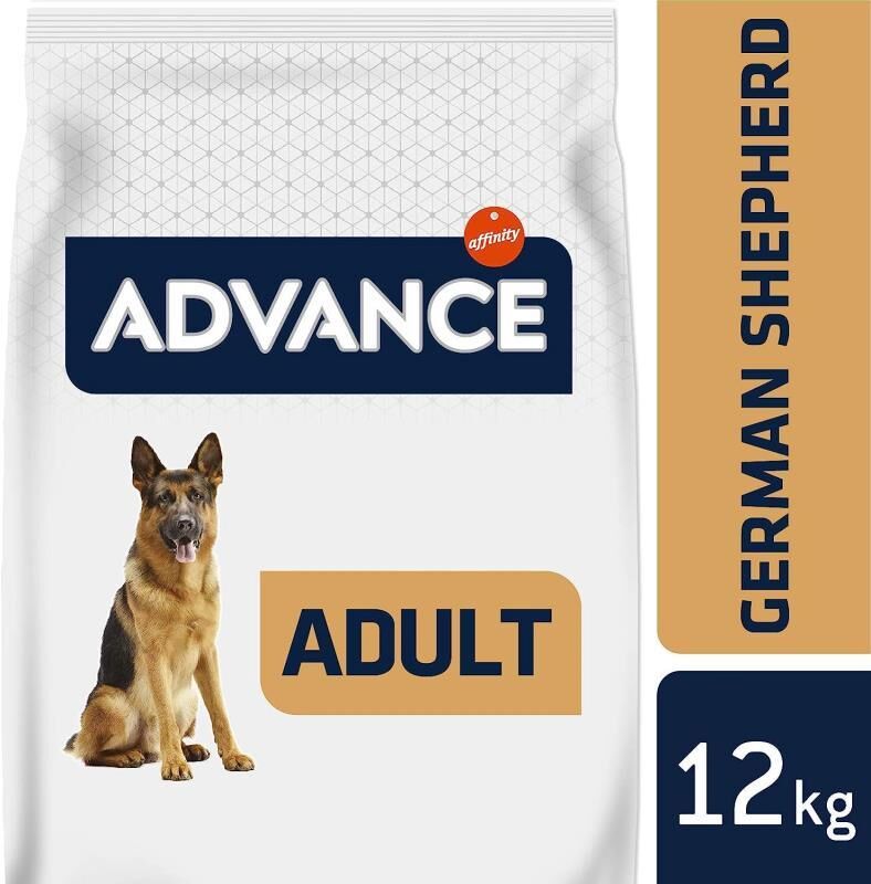 Advance German Shepherd Hindi Etli ve Pirinçli Alman Kurdu Yetişkin Köpek Maması 12 KG