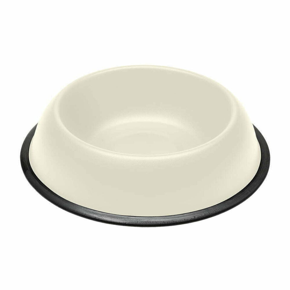 Ferplast Mıra Kc 78 Kaymaz Tabanlı Plastik Köpek Mama ve Su Kabı Beyaz 1500 Ml