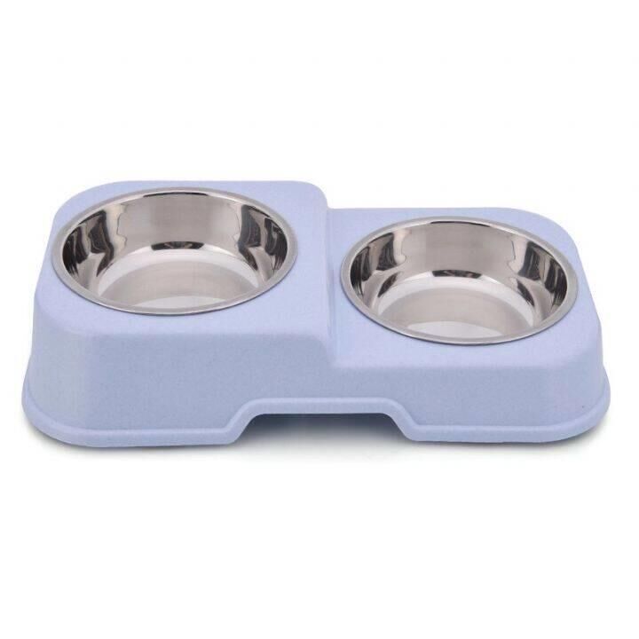 Nunbell Melamin Çelik Mama Kabı 2'li Mor 8139