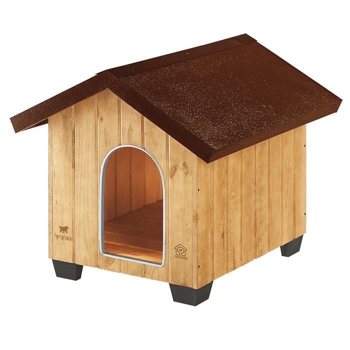 Ferplast Domus Canile Ahşap Köpek Kulübesi Medium-SADECE İSTANBUL İÇİ TESLİMATA UYGUNDUR