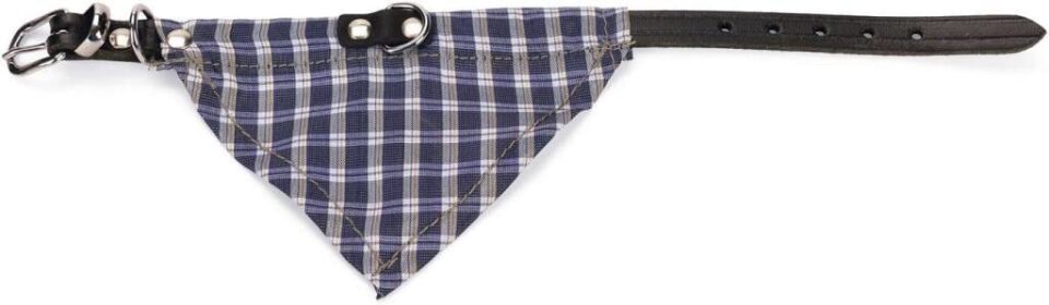 Karlie Deri Bandanalı Boyun Tasma 32 cm Mavi
