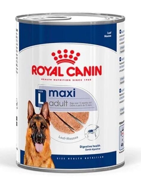 Royal Canin Loaf Mousse Maxi Yetişkin Köpek Yaş Mama Konserve 410 Gr