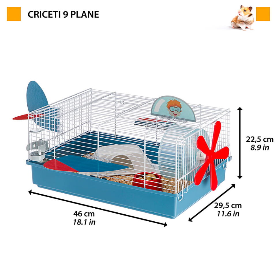 Ferplast Cricetti 9 Plane Uçak Temalı Kemirgen Kafesi