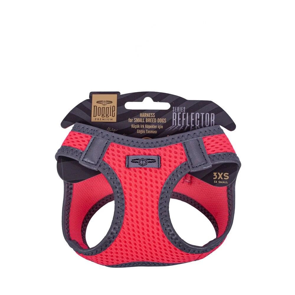 Doggie Reflektör Göğüs Tasması Pembe 3Xs-22-26Cm