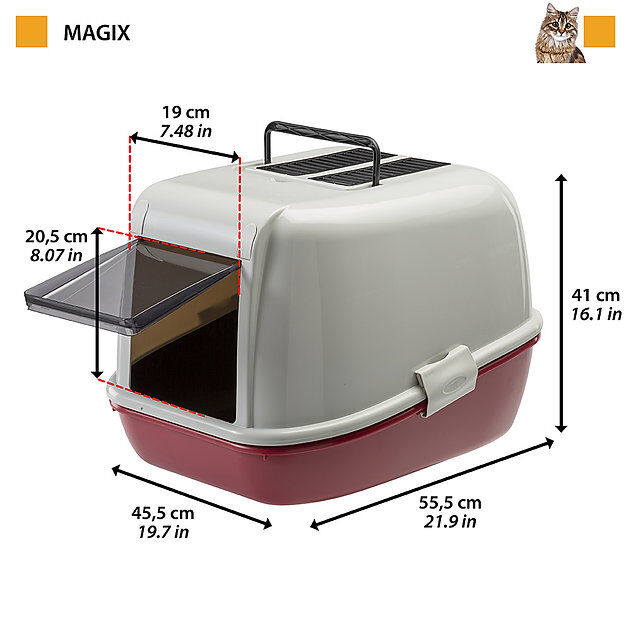 Ferplast Home Magix Kapalı Filtreli Kedi Tuvaleti