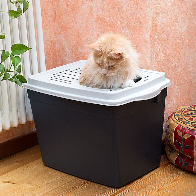 Ferplast Jumpy Kapalı Dik Kedi Tuvaleti