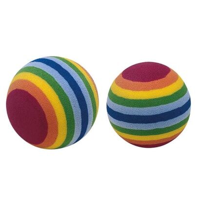 Ferplast Pa 5404 Rainbow Kauçuk Renkli Kedi Oyuncak Top