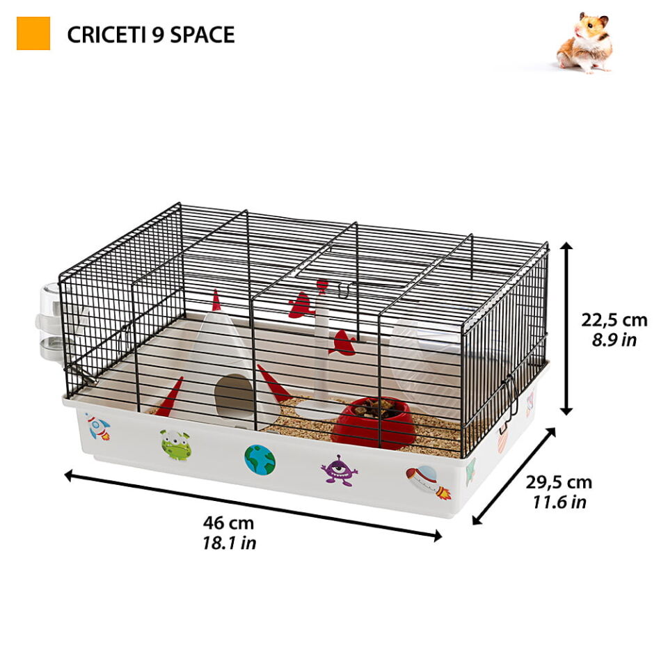 Ferplast Cricetti 9 Space Uzay Temalı Kemirgen Kafesi