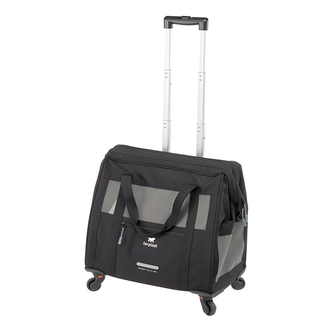 Ferplast Voyager 450 Tekerlekli Evcil Hayvan Taşıma Çantası Siyah 46x26x48cm