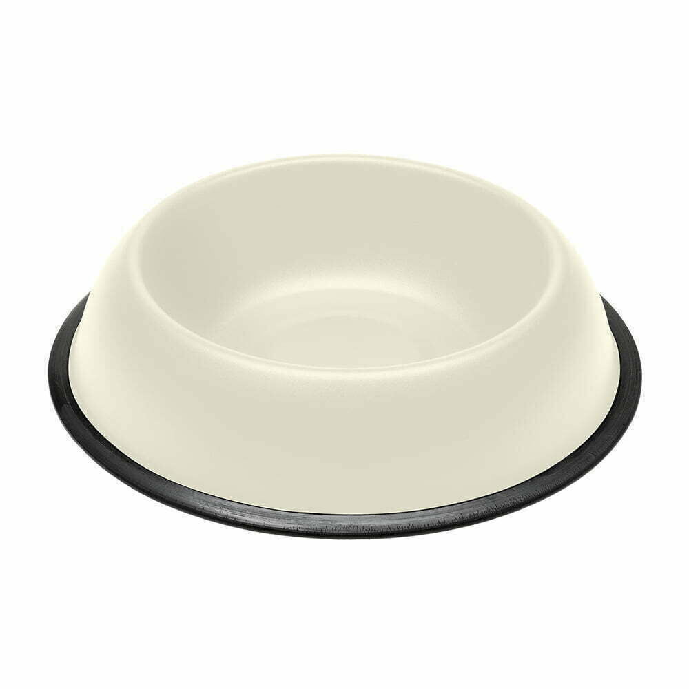 Ferplast Mıra Kc 76 Kaymaz Tabanlı Plastik Köpek Mama ve Su Kabı Beyaz 900 Ml