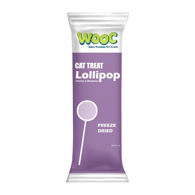 Wooc Tavuk&Yaban Mersinli Kedi Lolipop 50'LI