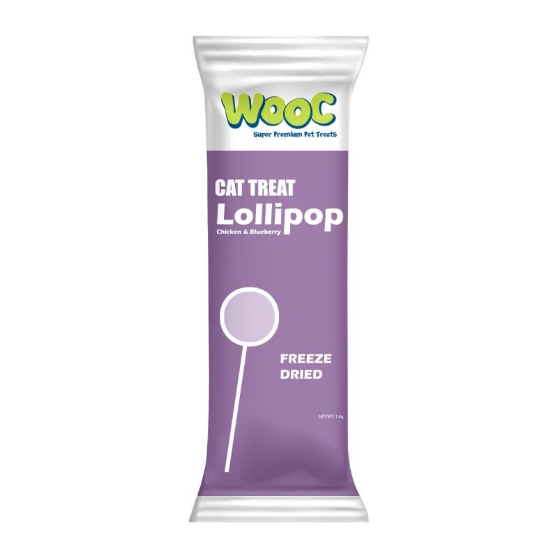 Wooc Tavuk&Yaban Mersinli Kedi Lolipop 50'LI