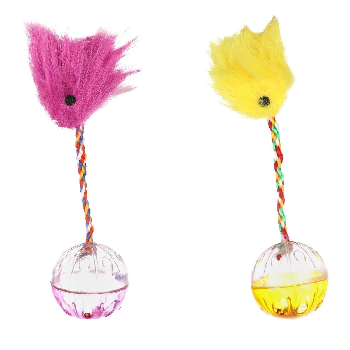 Flamingo Fiba Tüylü Dönen Plastik Top