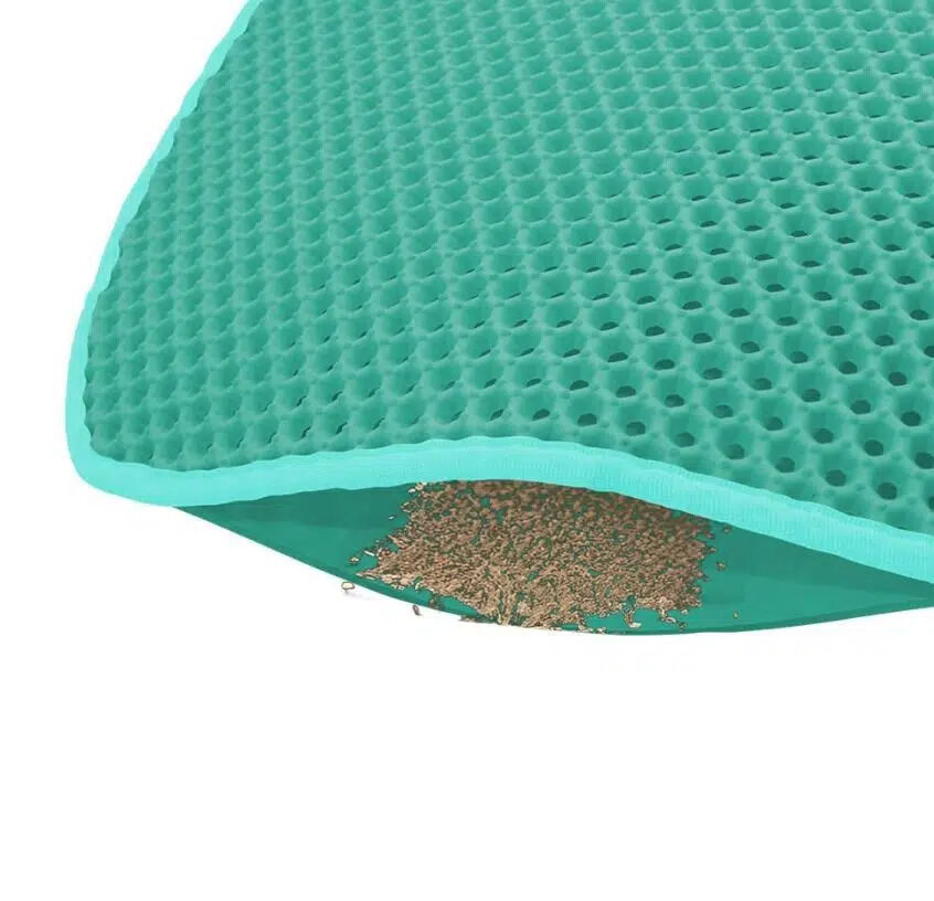 Cattie Kedi Model Kum Toplayıcı Fonksiyonel Kedi Paspası Turkuaz 50X50Cm