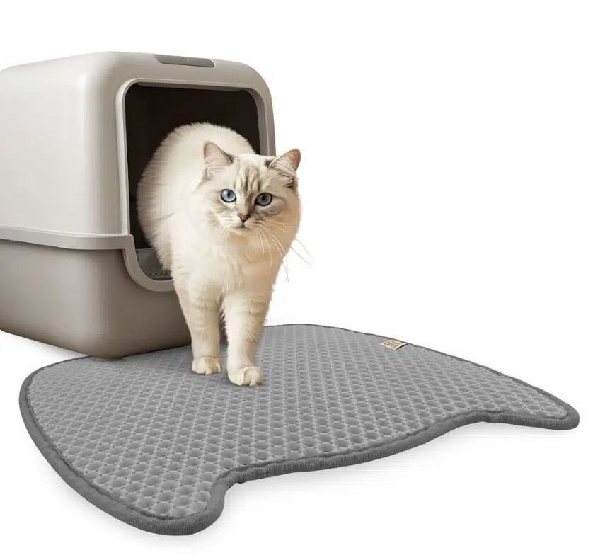 Cattie Kedi Model Kedi Paspası Gri 50X50Cm