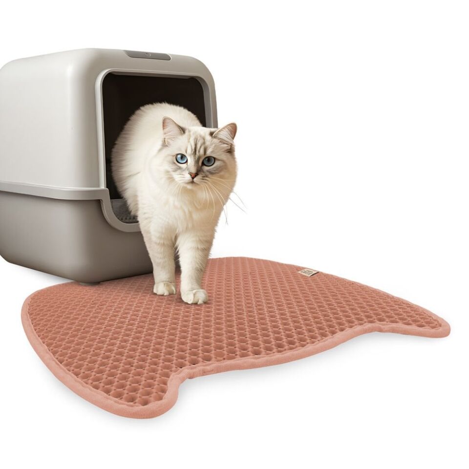 Cattie Kedi Model Kum Toplayıcı Fonksiyonel Kedi Paspası Pembe 50X75Cm