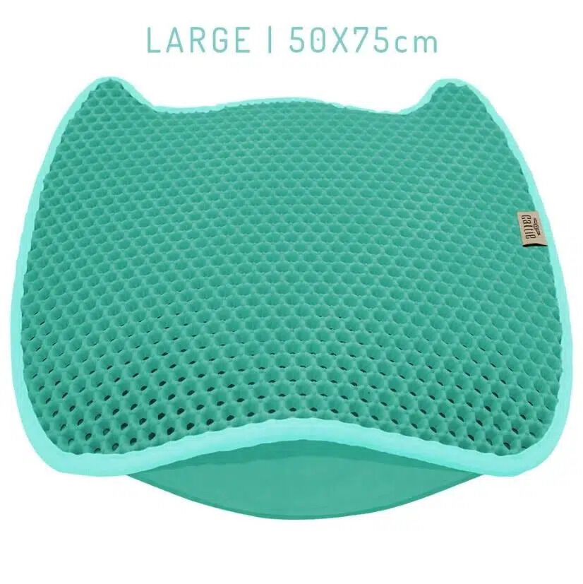 Cattie Kedi Model Kum Toplayıcı Fonksiyonel Kedi Paspası Turkuaz 50X75Cm