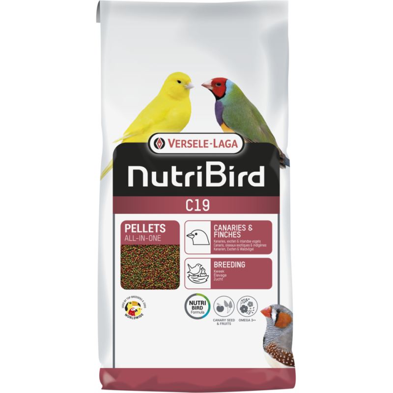 Versele Laga Nutrıbırd C19 Pelet Kanarya Fınch Pelet Yem 3kg