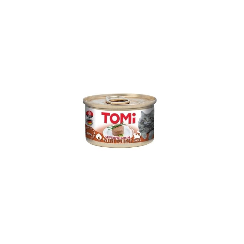 Tomi Kedi Hindi Etli Yaş Mama 85g